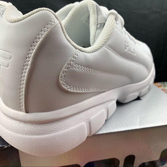 Fila Fulcrum All White Runners Size 10 Mens - Picture 5 of 11